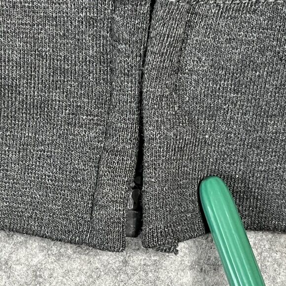 Gogo Fleece COLORADO Spellout Hoodie Men's L Gray Full Zip Sweatshirt Sweater - Picture 8 of 14